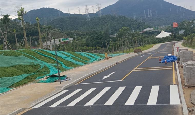 熱熔標線施工過程